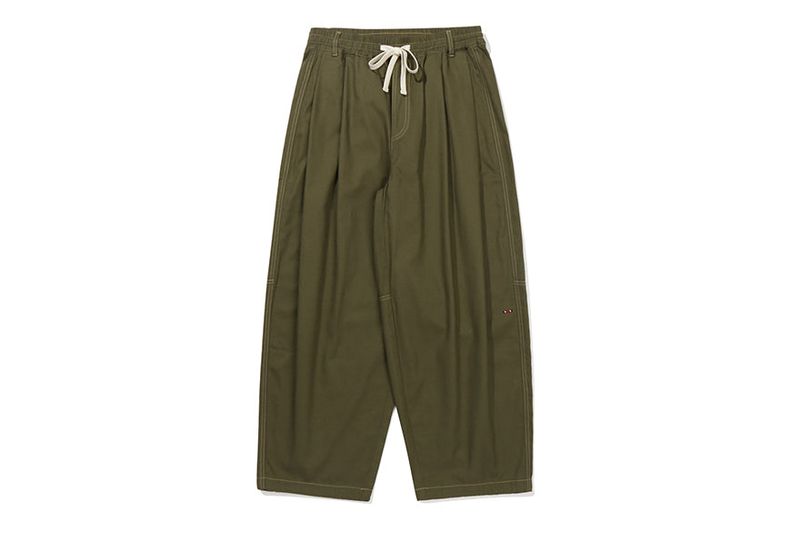 BALLOON COTTON PANTS_KHAKI