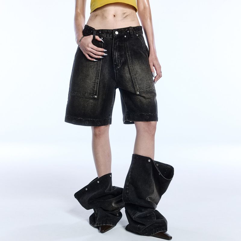 SAINT TWO-WAY JEANS_BLACK