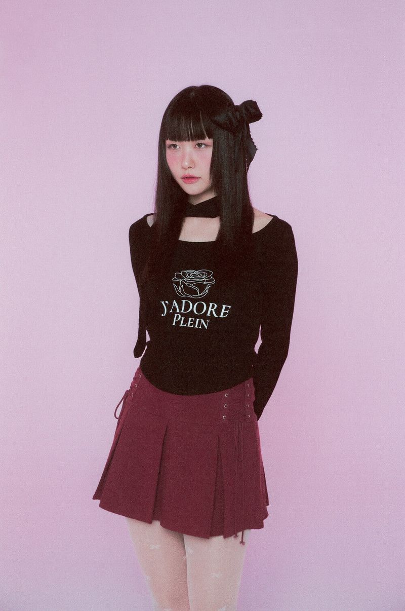 J'adore Plein Scarf T-shirts (Black)
