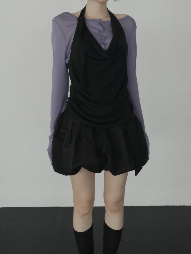 Leon See-through Snap Cardigan