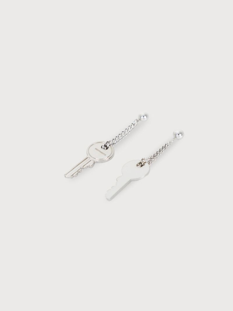 no.9 earring silver