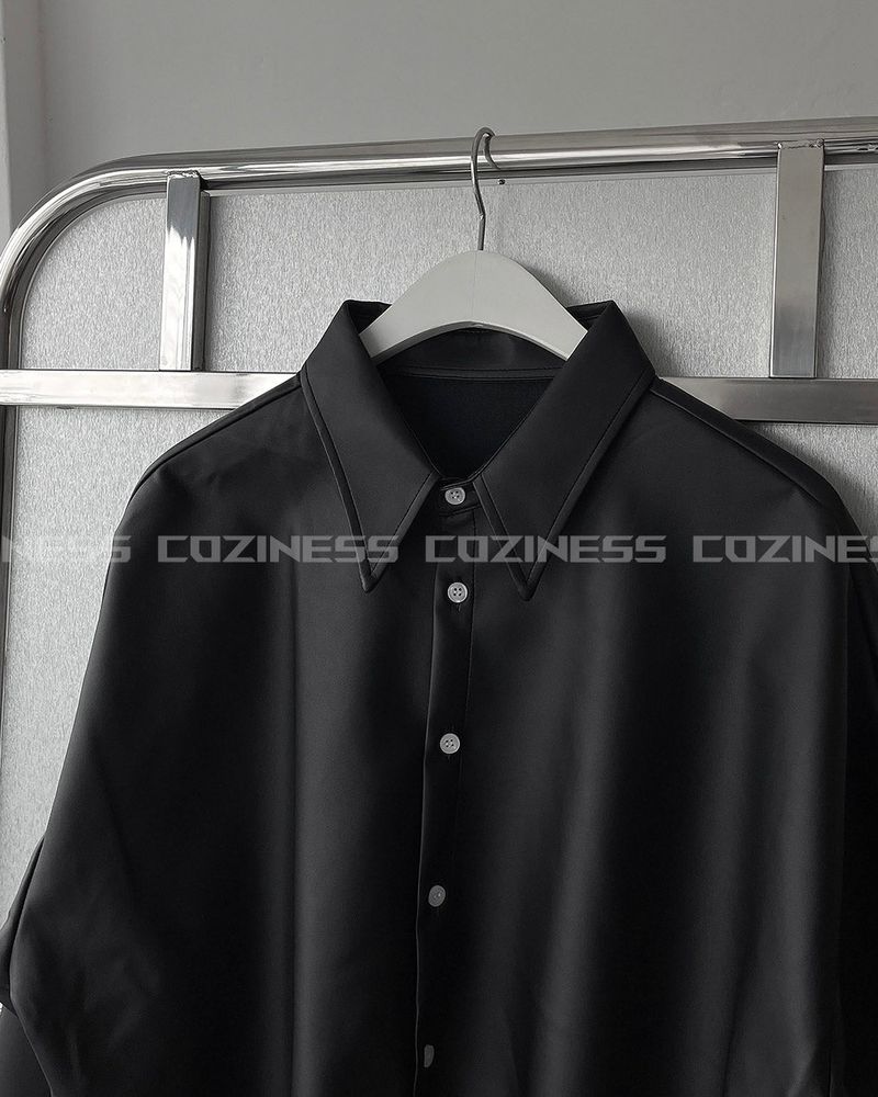 ECT Leather Crop Shirt (2 colors)
