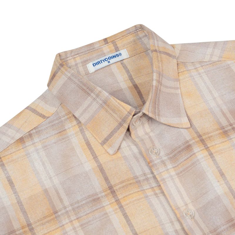 Flannel Rope Script Embroidery Wash Sand
