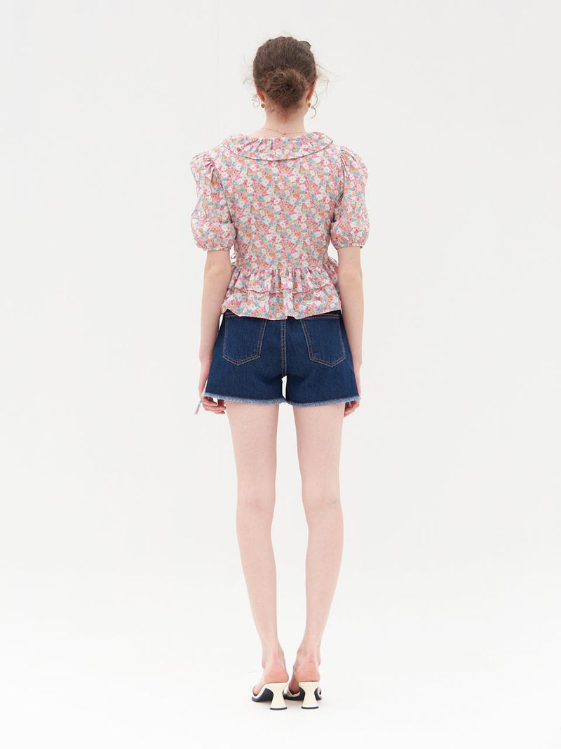 AMY RUFFLE DETAIL WRAP BLOUSE_PINK