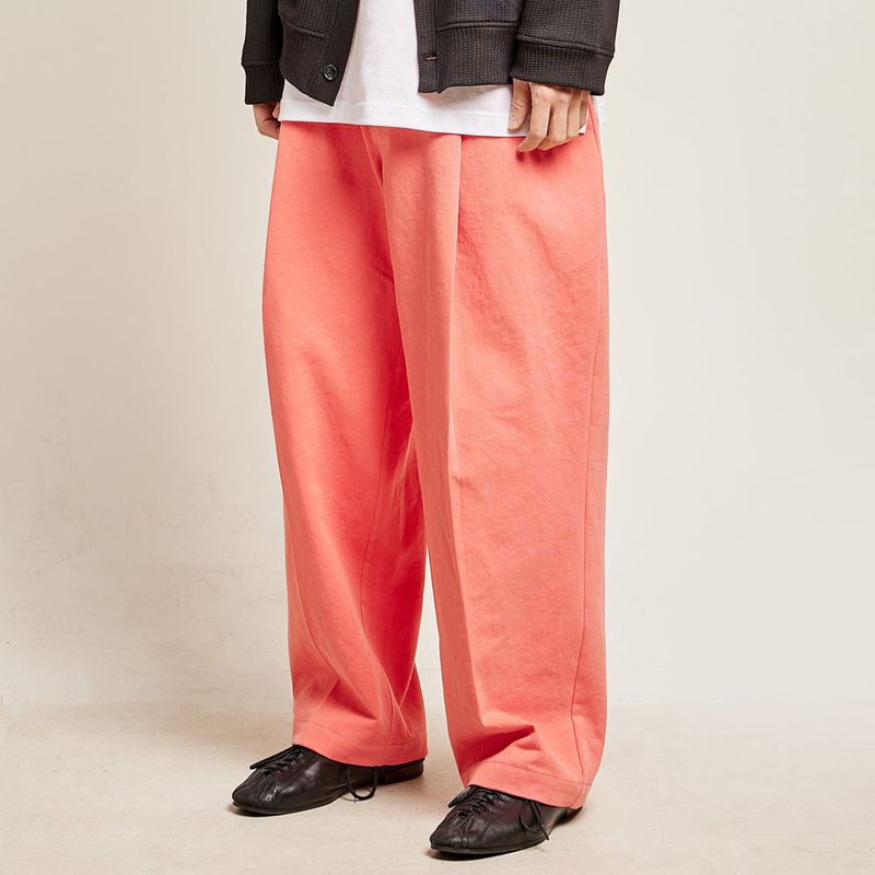 DAMP WIDE FIT ONE TUCK PANTS_PINK