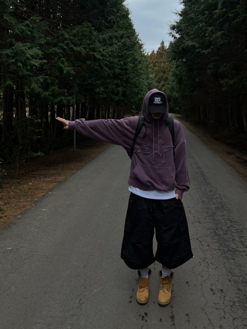 Double Star Pigment-Dyed Hoodie (2 Colors)
