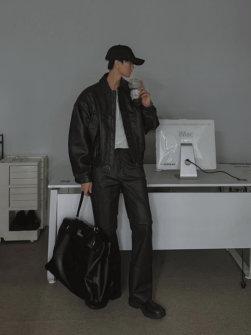 ASCLO Coating Bootcut Pants