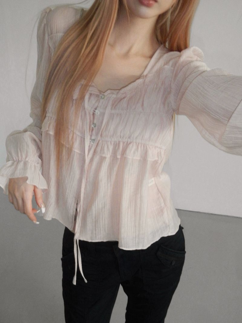 THEAIRTOWN（ザエアータウン）の「fiona pink bl  （Tops）」