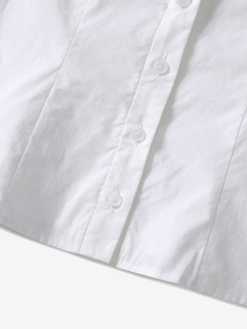 Classy one-shoulder shirt (White)
