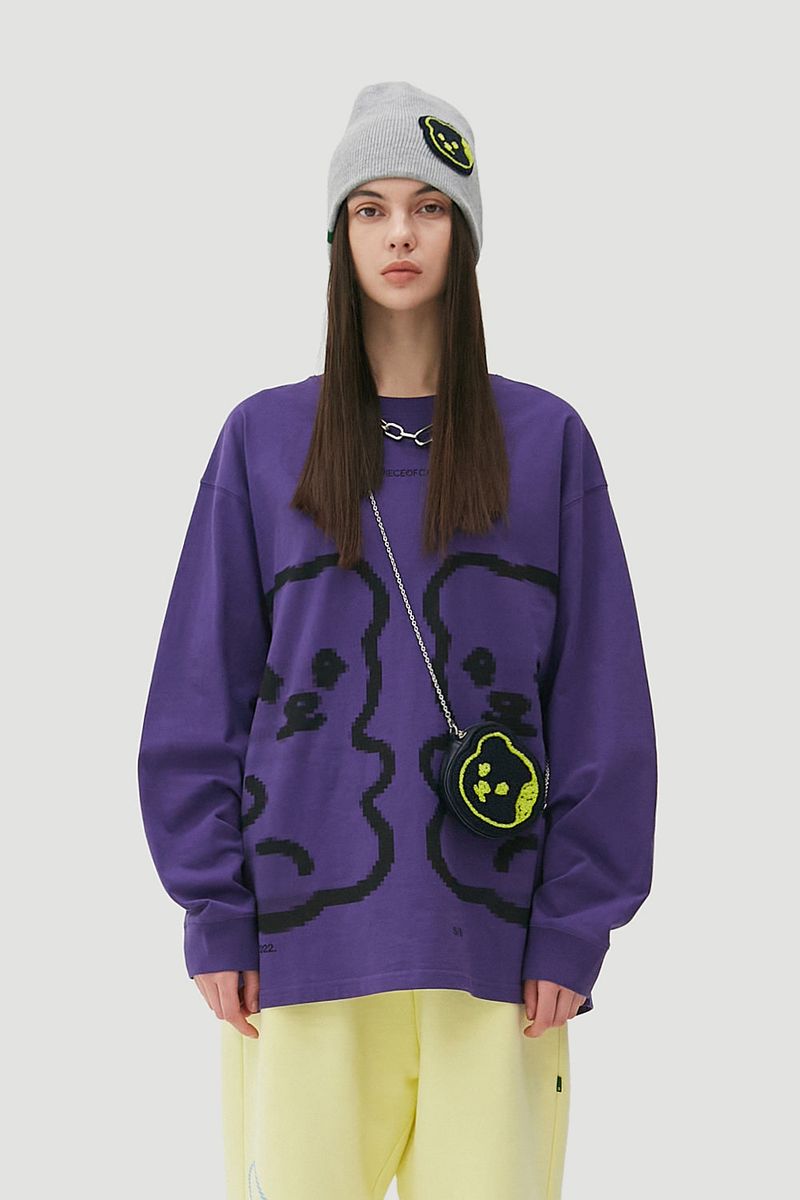 APIECEOFCAKE（ピースオブケイク）の「Clone L/S Tee_Purple（Tops）」