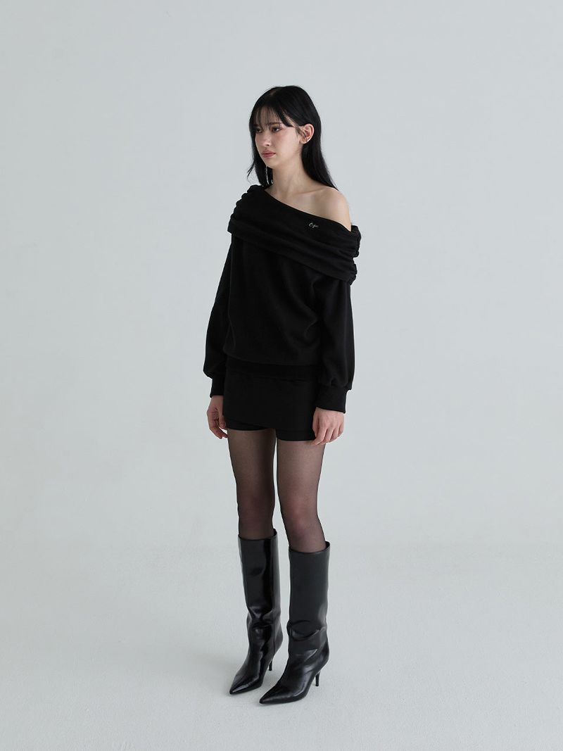 Drape symbol sweatshirts (Black)
