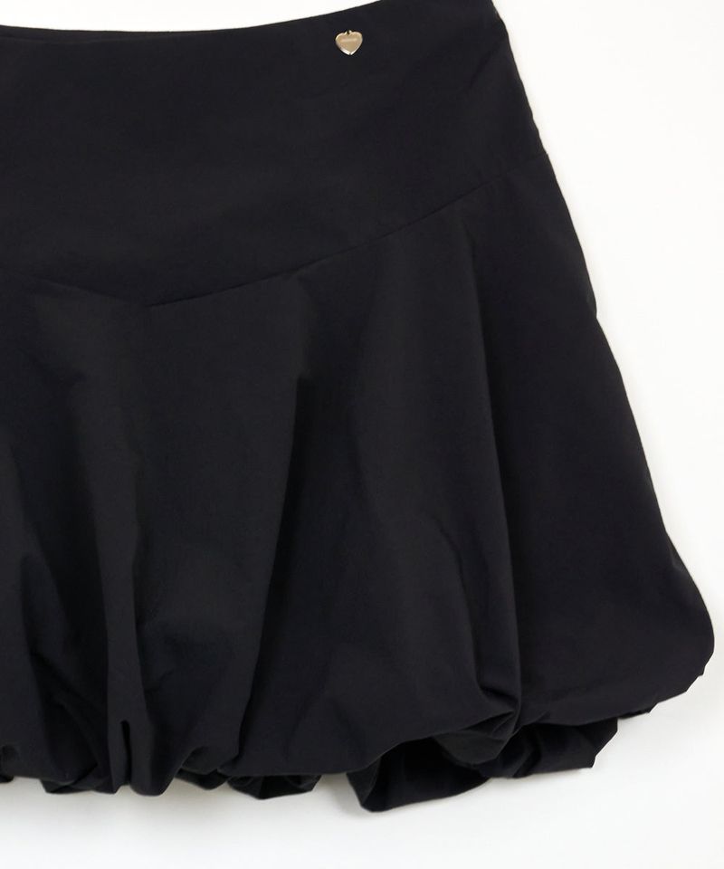 BALLOON MINI SKIRT BLACK