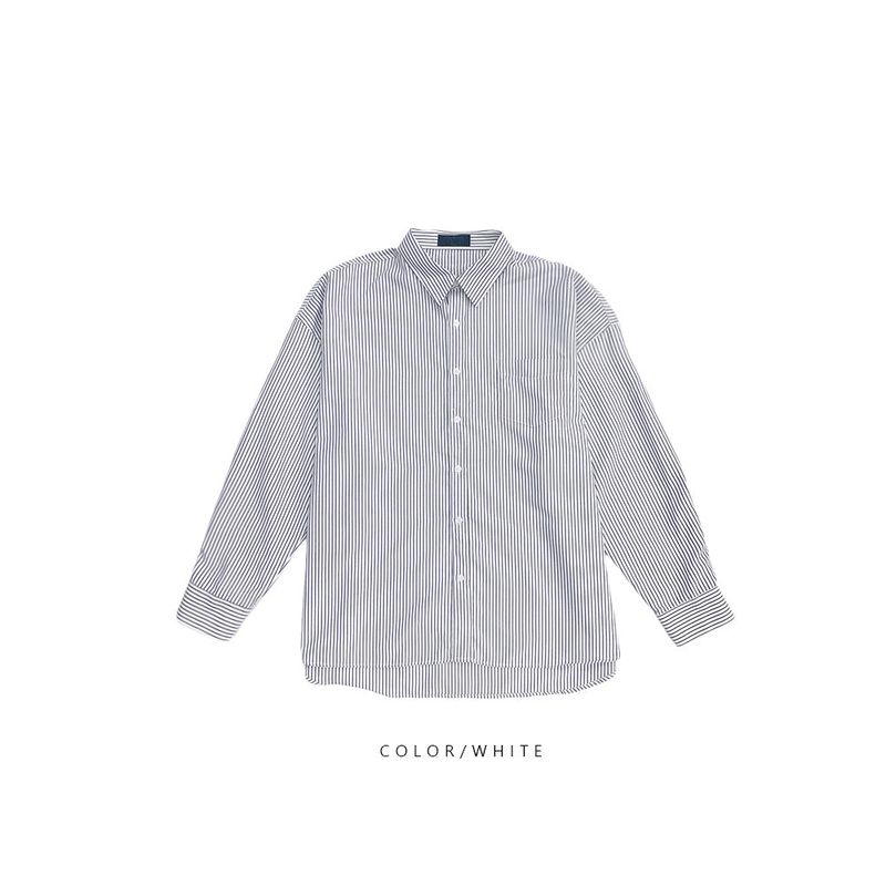 LMN Louis Oversized Fit Sensitive Stripe Shirt (3 colors)