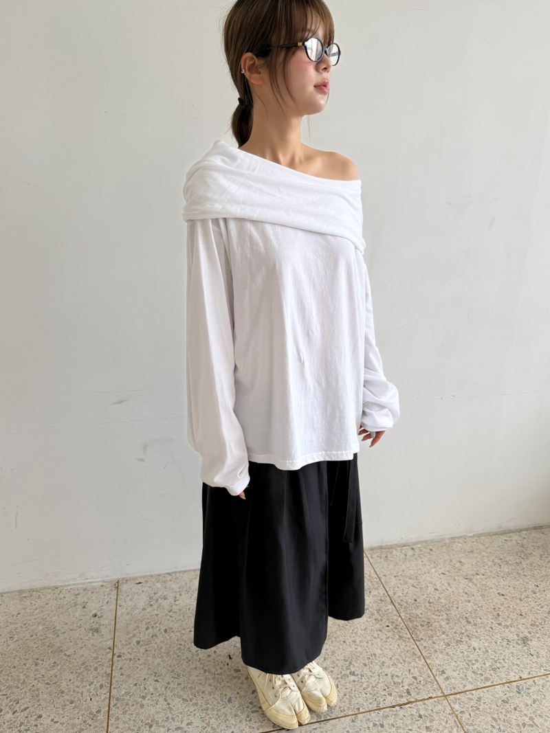 wrap skirt + pleats pants