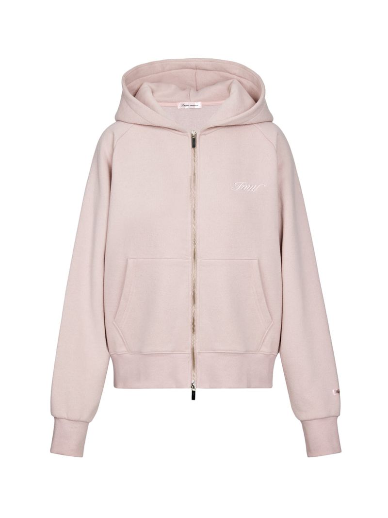 Raglan 2way Hood Zip-up (PINK)