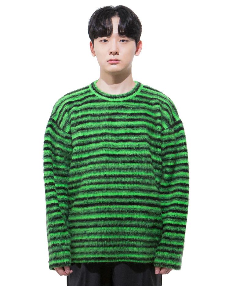 MAGNOLIA（マグノリア）の「モヘアラウンドニット-GREEN （送料込）- WooStore（Tops）」