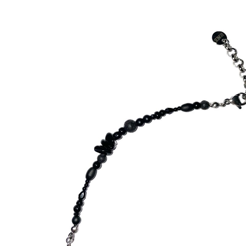 360 karen silver black mix necklace 