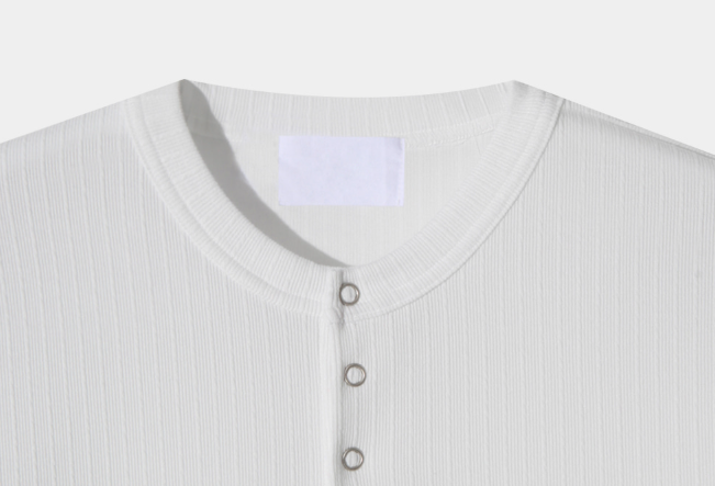 Look Lachief Standard Henry Neck Ribbed Short Sleeve