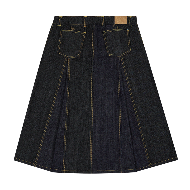  TWO DENIM LONG SKIRTS