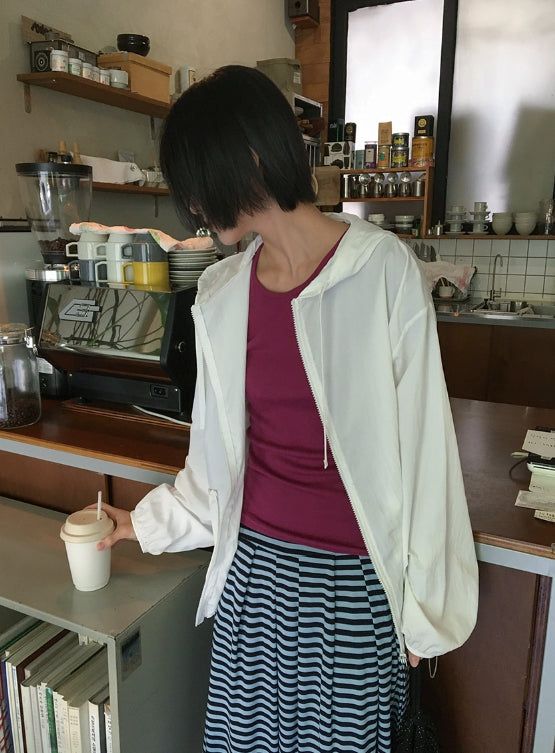 BAON（バオン）の「26SS★ [BAONHAUS] Tynin Nylon Hood Windbreaker Jumper（Jackets/Outerwear）」