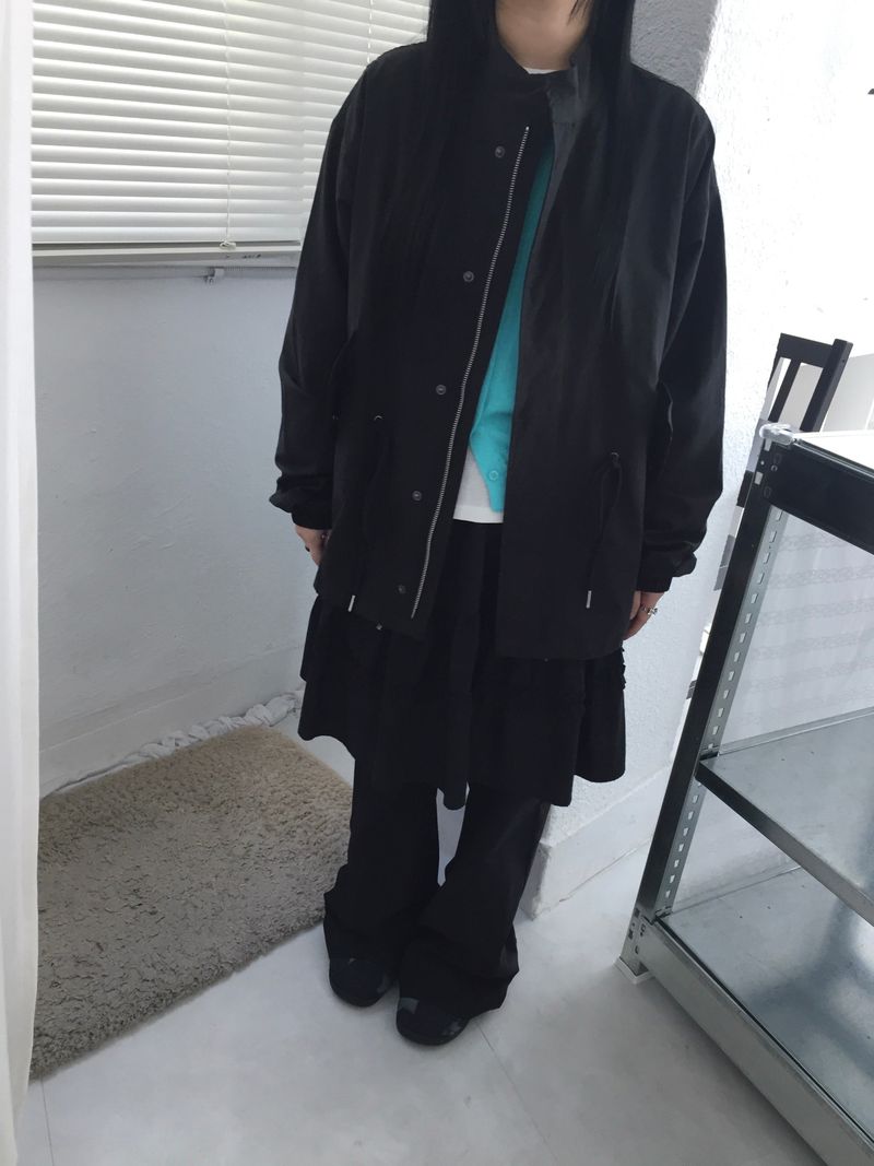 ティアードラッフルミディスカート