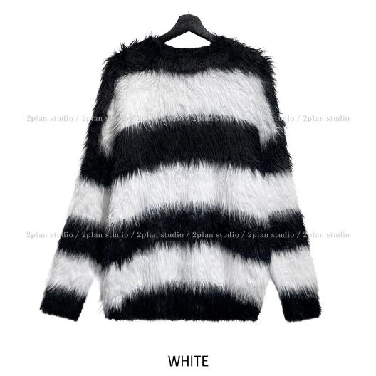 Haze Stripe Mohair Knit