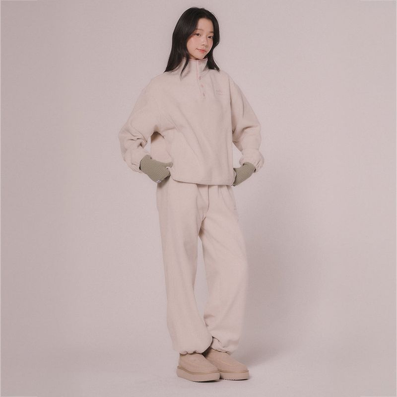 FLEECE 2WAY PANTS (Light beige)