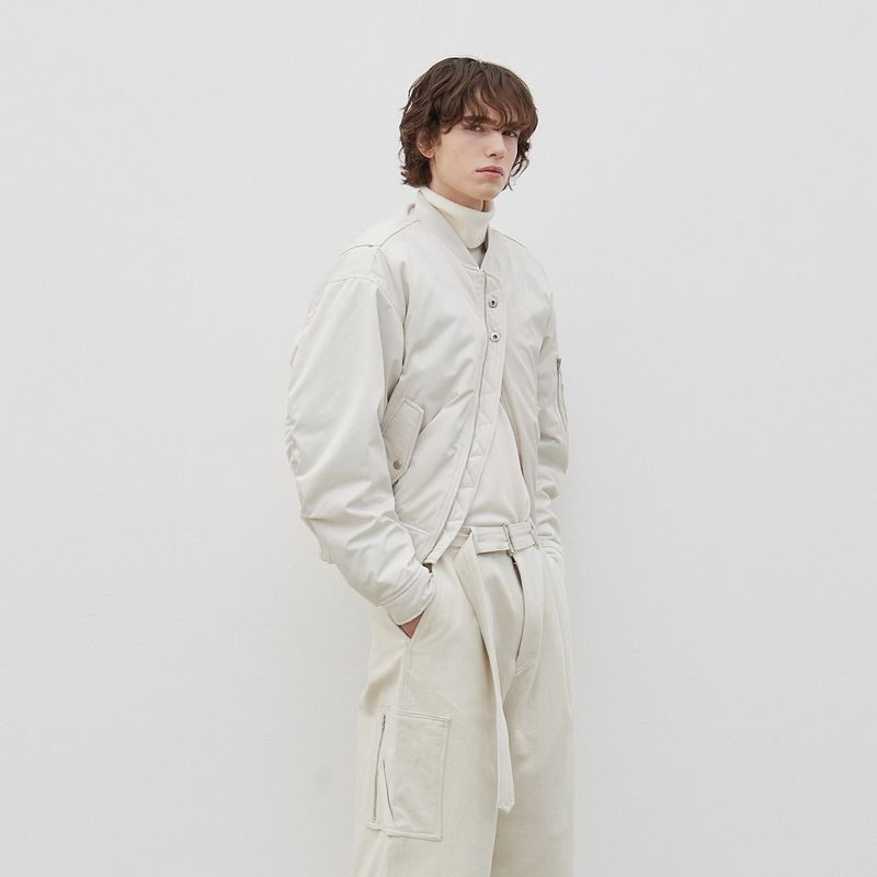 Modern MA Bomber Jacket (Ivory)