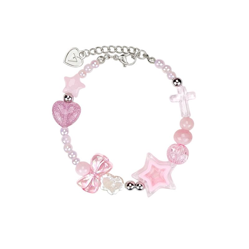 VVV（ブイブイブイ）の「ポイントスターリボンビーズブレスレット（アクセサリー）」