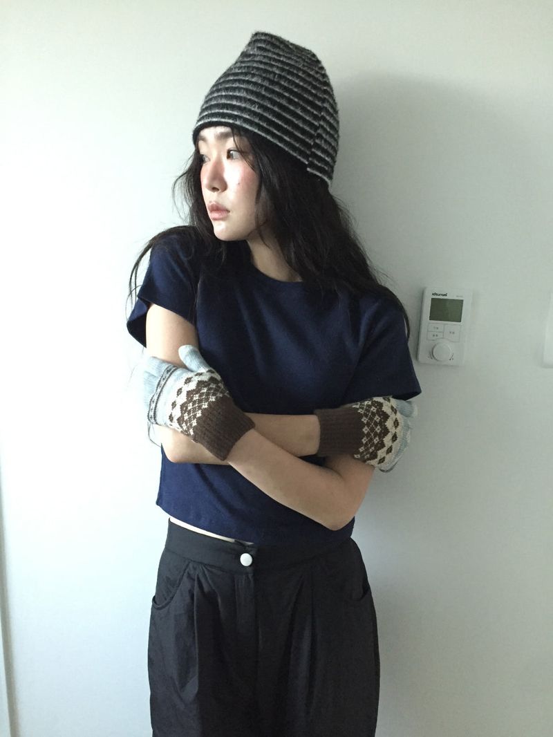 Merlot Stripe Beanie (3 Colors)