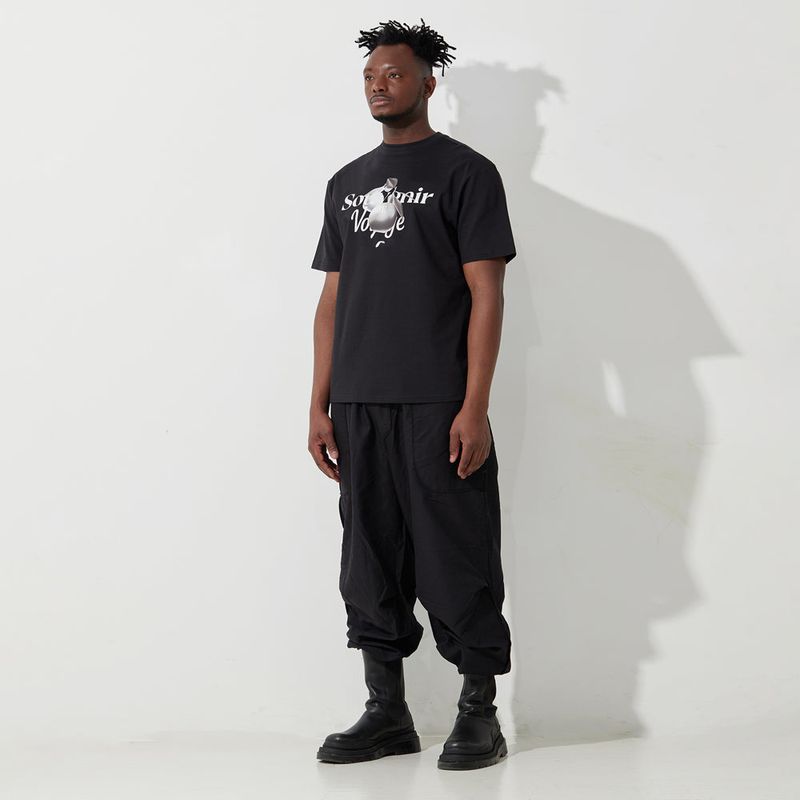 Silver Apple T-shirt (Black)