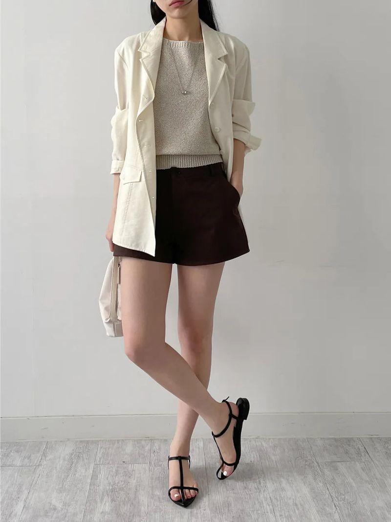 Polka Rayon Loose Fit Jacket