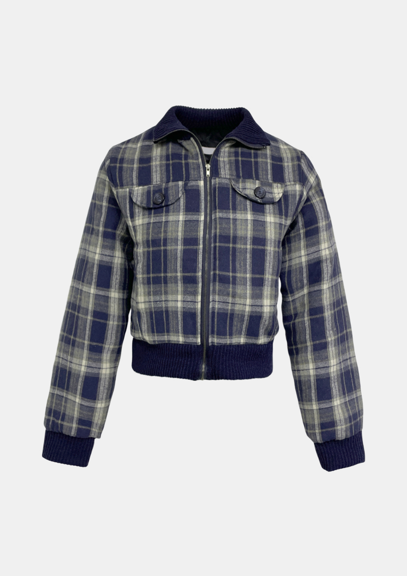 Storm Check Crop Jumper