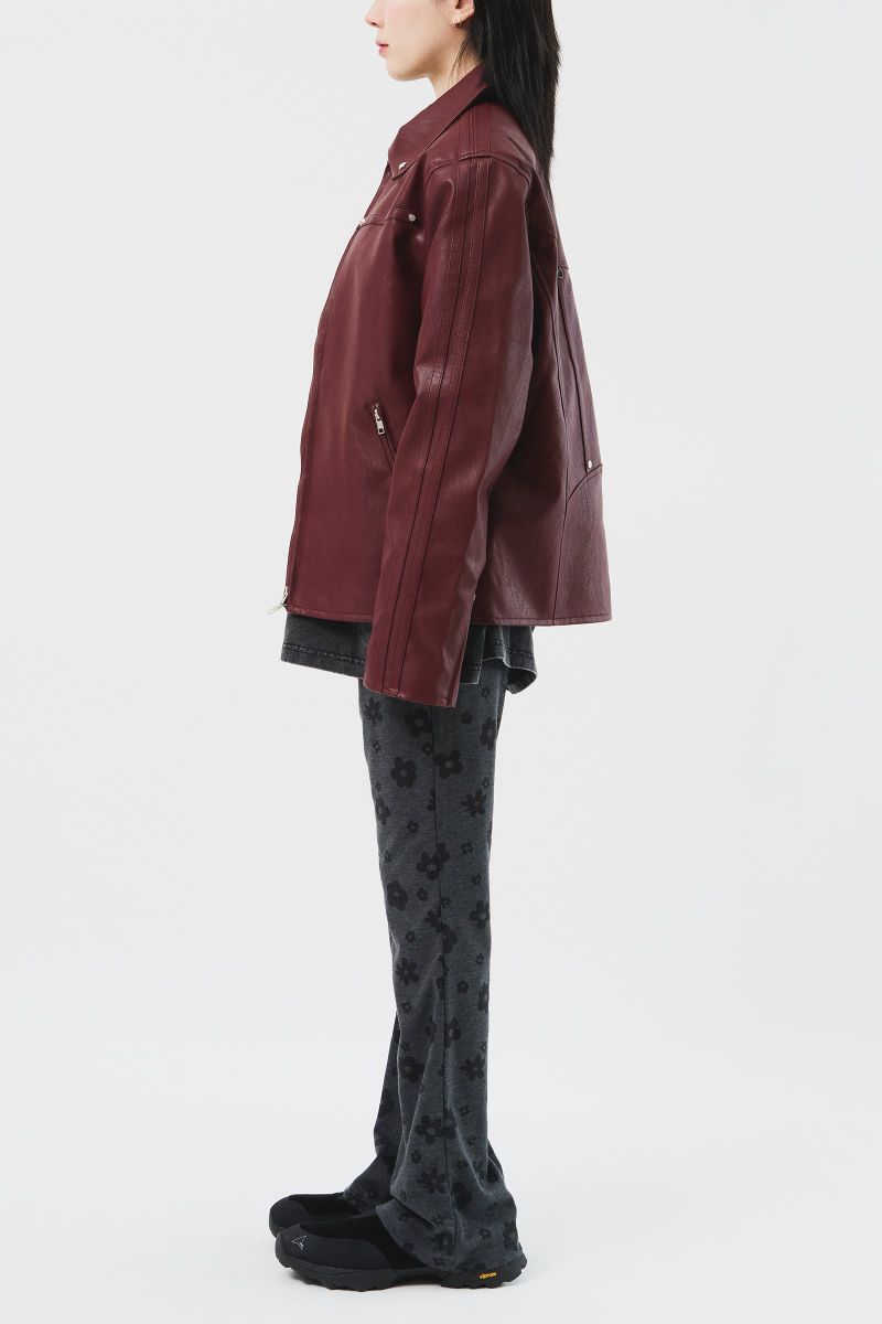Star Stud Leather Jacket (2color)