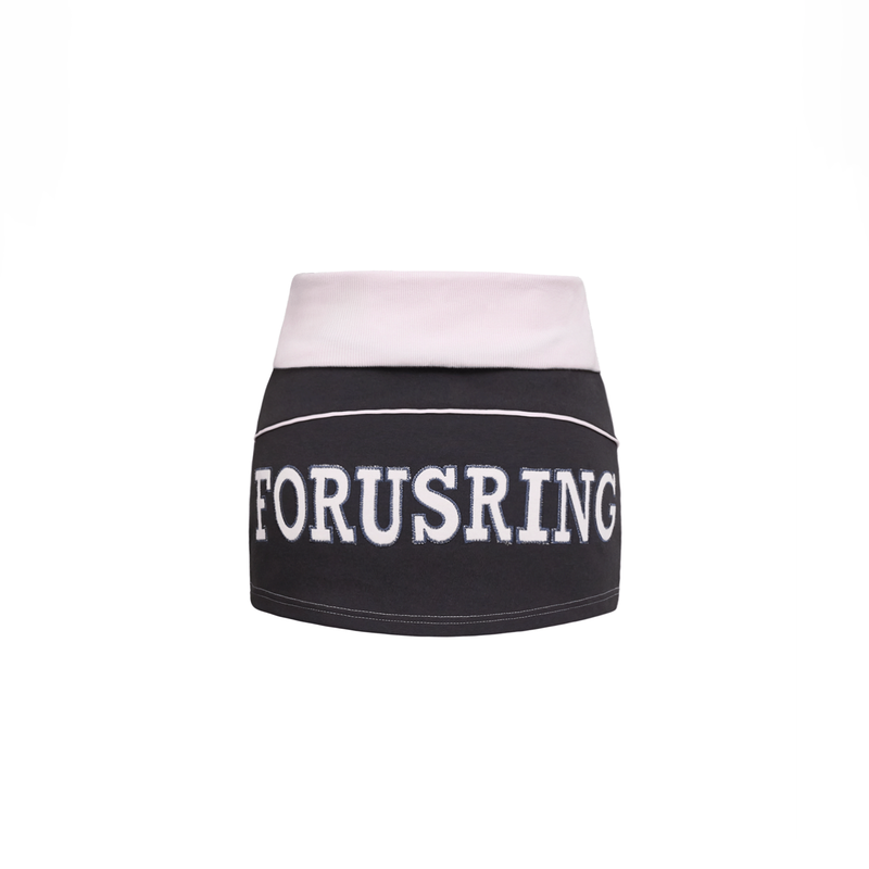 Forusring（フォーラスリング）の「BEBE TRAINING MINI SKIRT [CHACOAL]（Skirts）」