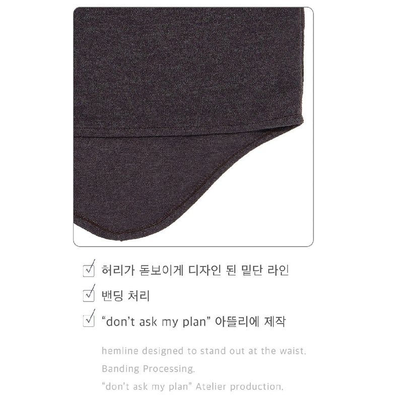 HALTERNEK KNIT VEST_CHARCOAL