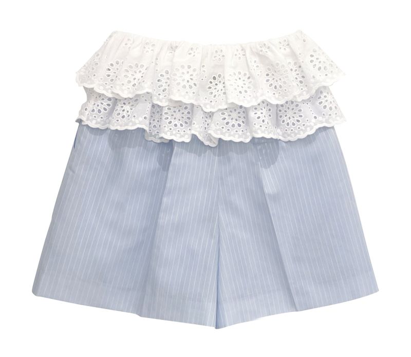 Ruffle detail shorts