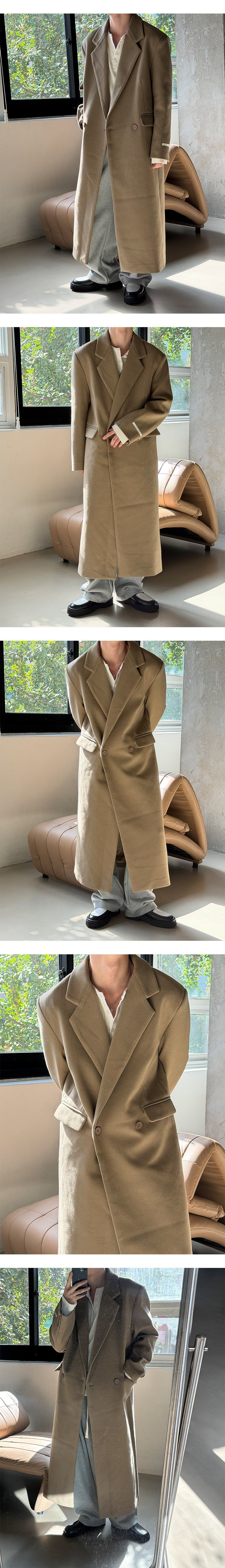 [Unisex] Max double long coat(2color) 