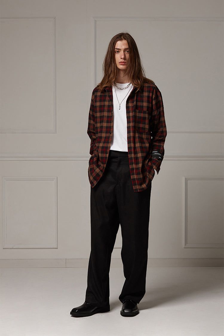 Loose-fit check shirts