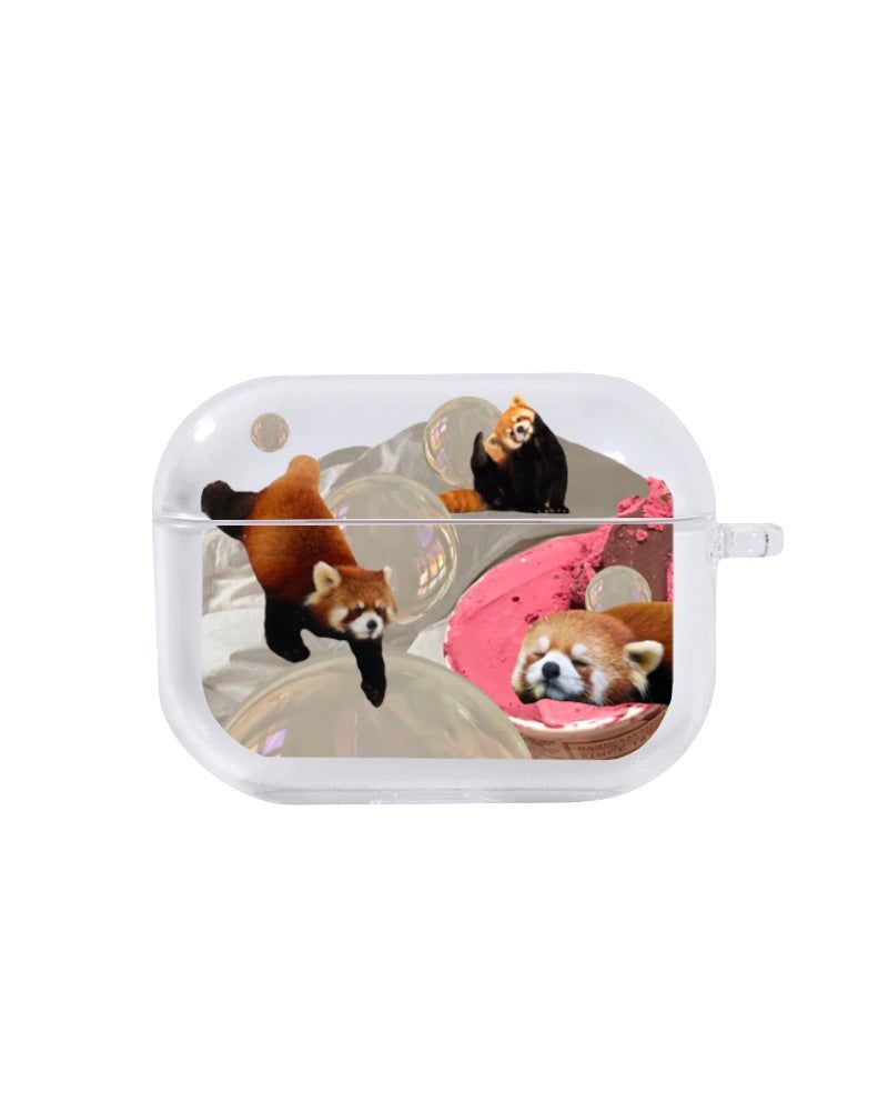 [AirPods] pink lesser panda