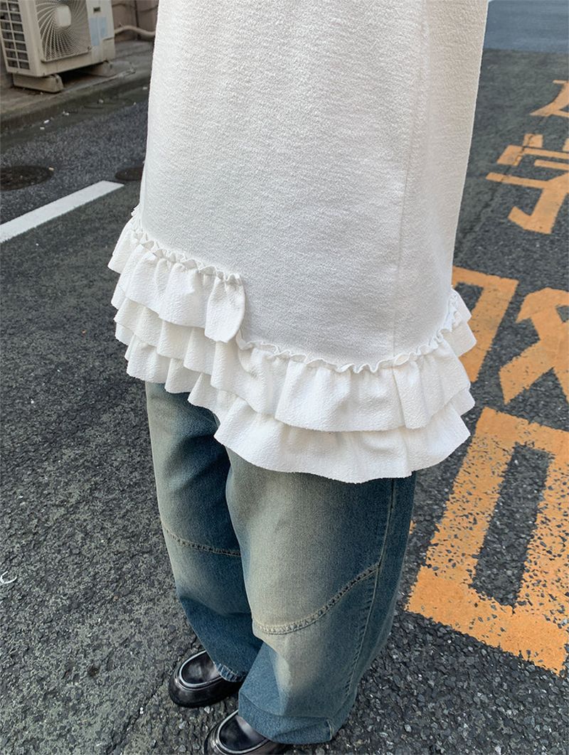 FRILL MINI SLEEVELESS DRESS (3C)