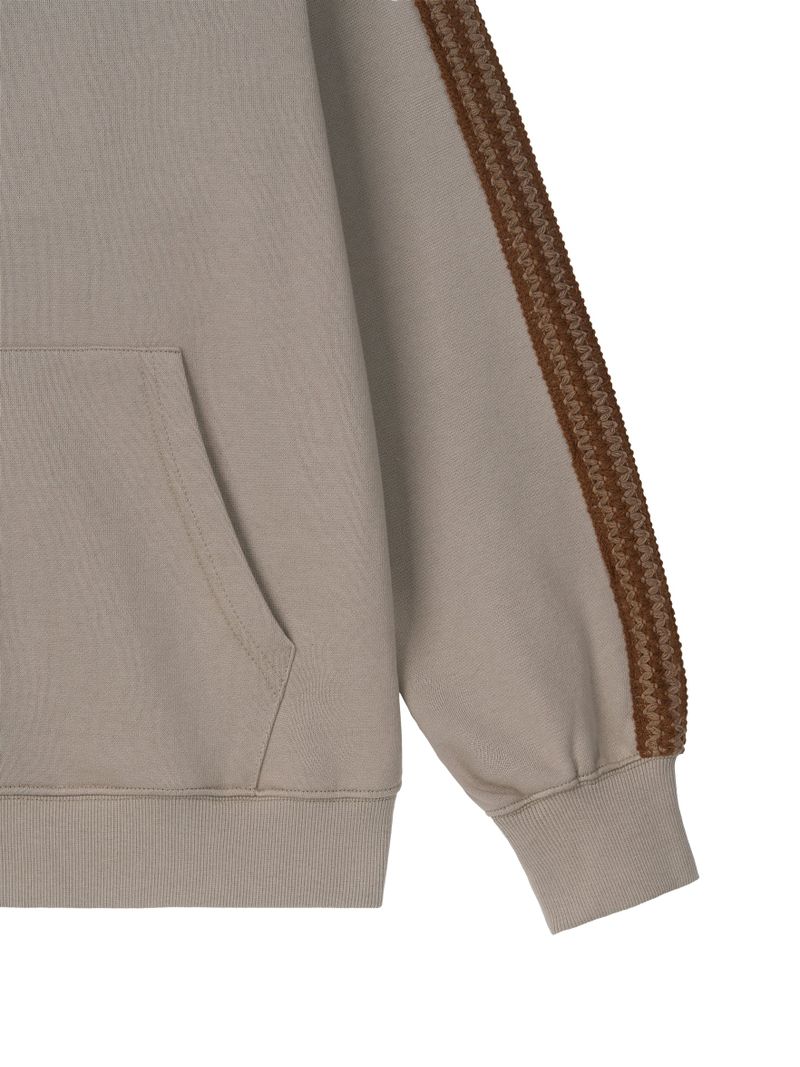 Asel Hooded zip-up Beige