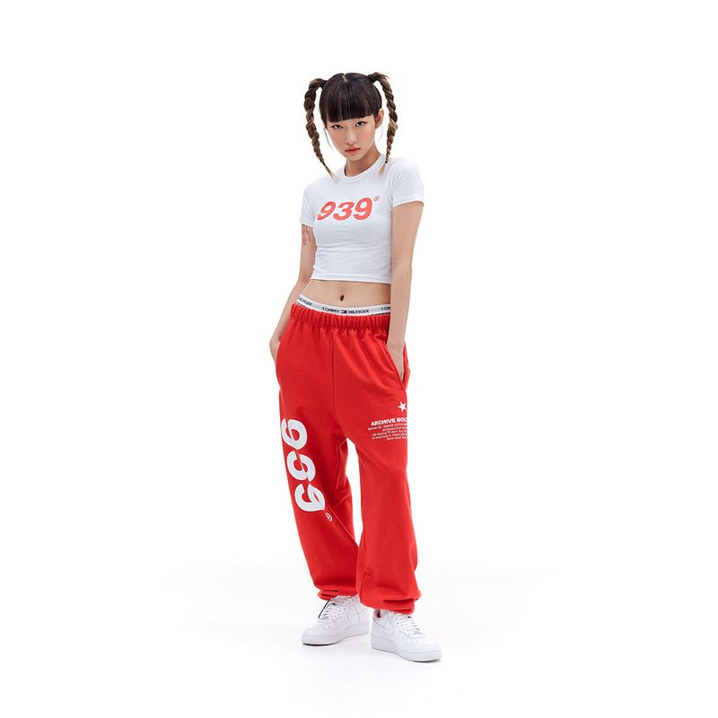 939 LOGO CROP TOP (WHITE)