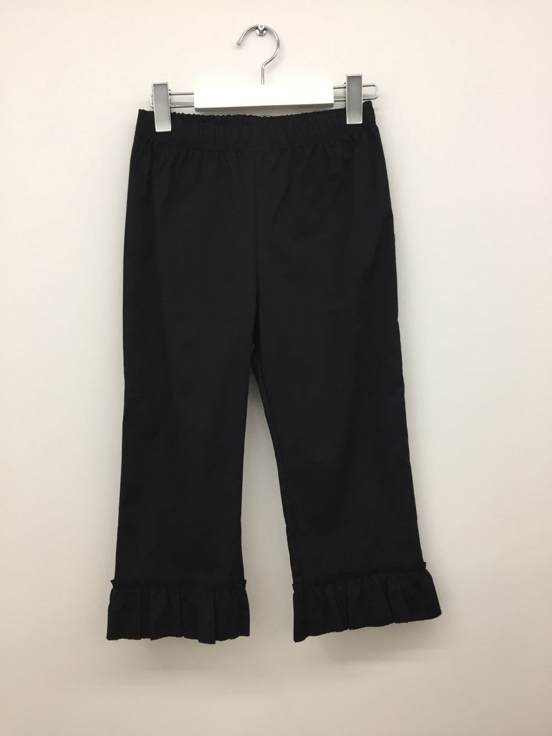 Frilled hem capri pants (1color)