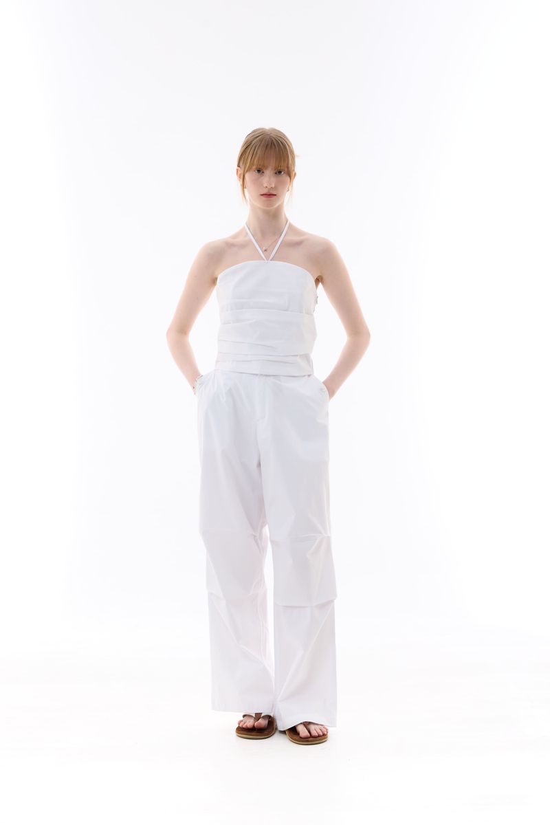 MELLIFLUOUS STRING TUBE TOP / WHITE