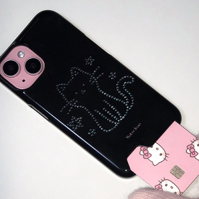 WATERJEAN（ウォータージン）の「[MADE] twinkle twinkle card pocket case (cat) （Smartphone Accessories）」