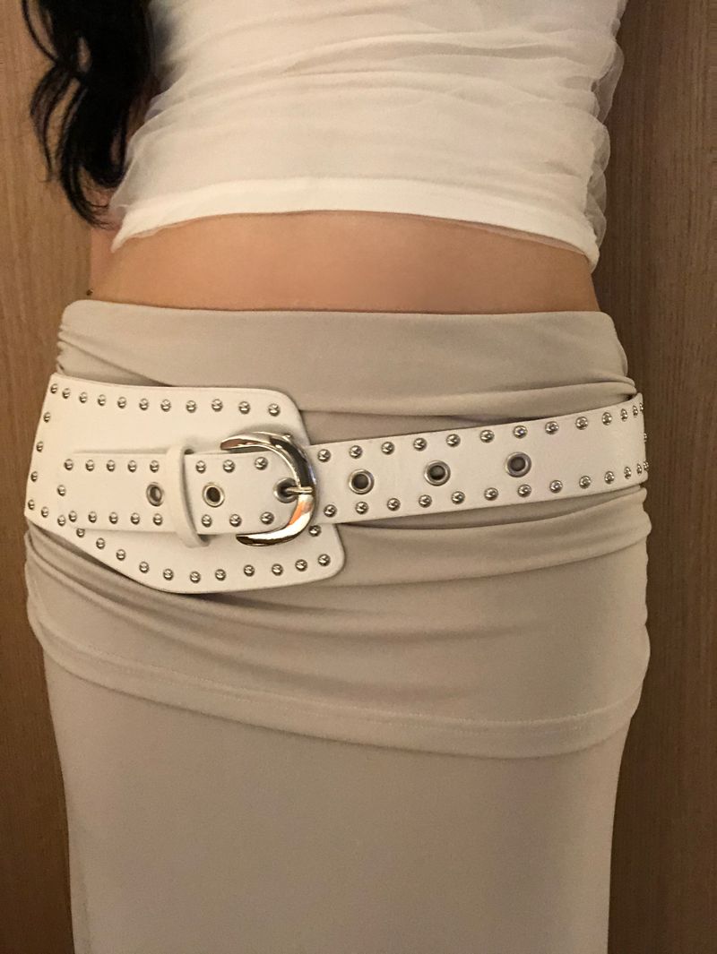 Jelly Shirring Long Skirt