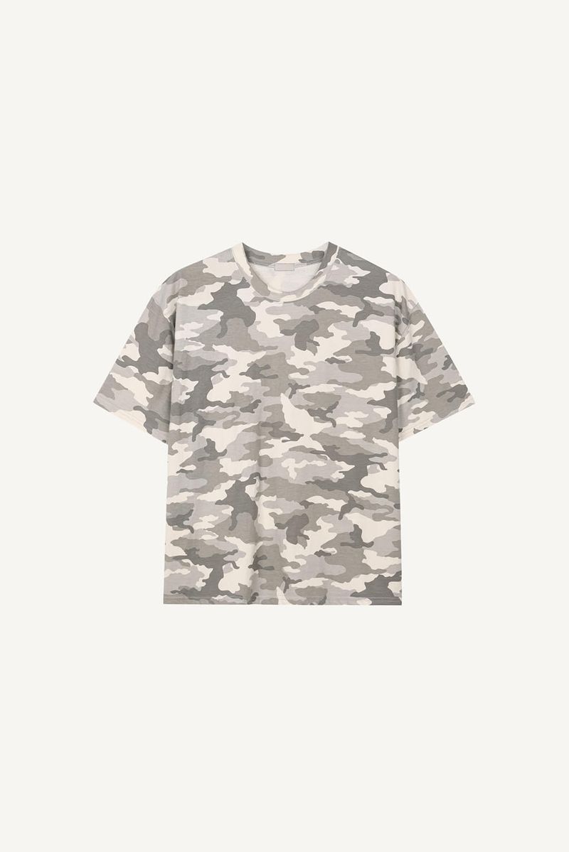 Camo print oversized t-shirt
