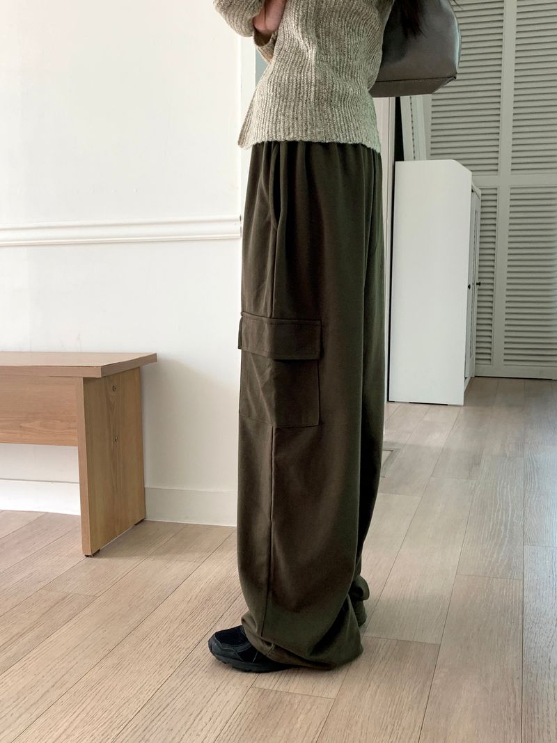 2サイズ】ディープ カーゴロングワイドトレーニングパンツ