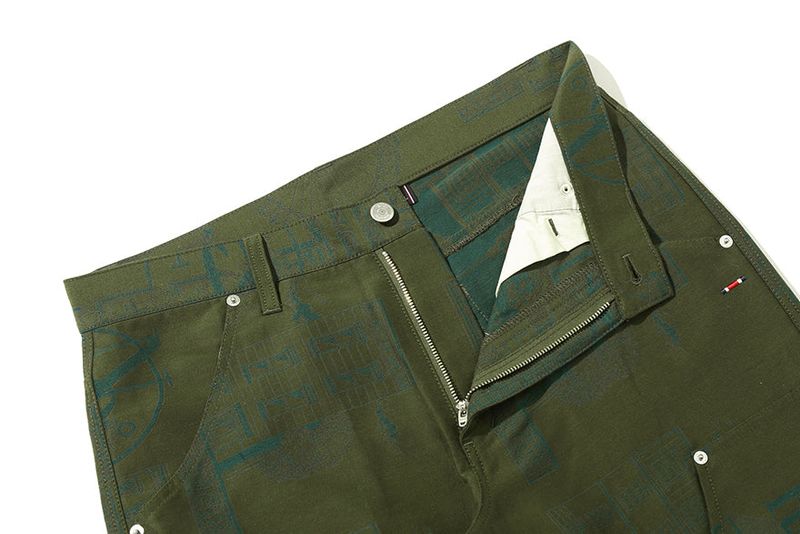 ROMANTIC STREET JACQUARD PANTS_KHAKI